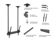 Multibrackets 40"-100" - 1.5m Pole Heavy Duty Display Ceiling Mount Pro Ceiling Mount Bracket Multibrackets