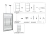 Multibrackets M Pro Series Enclosure 75" Ceiling Large White Signage Display Enclosures Multibrackets