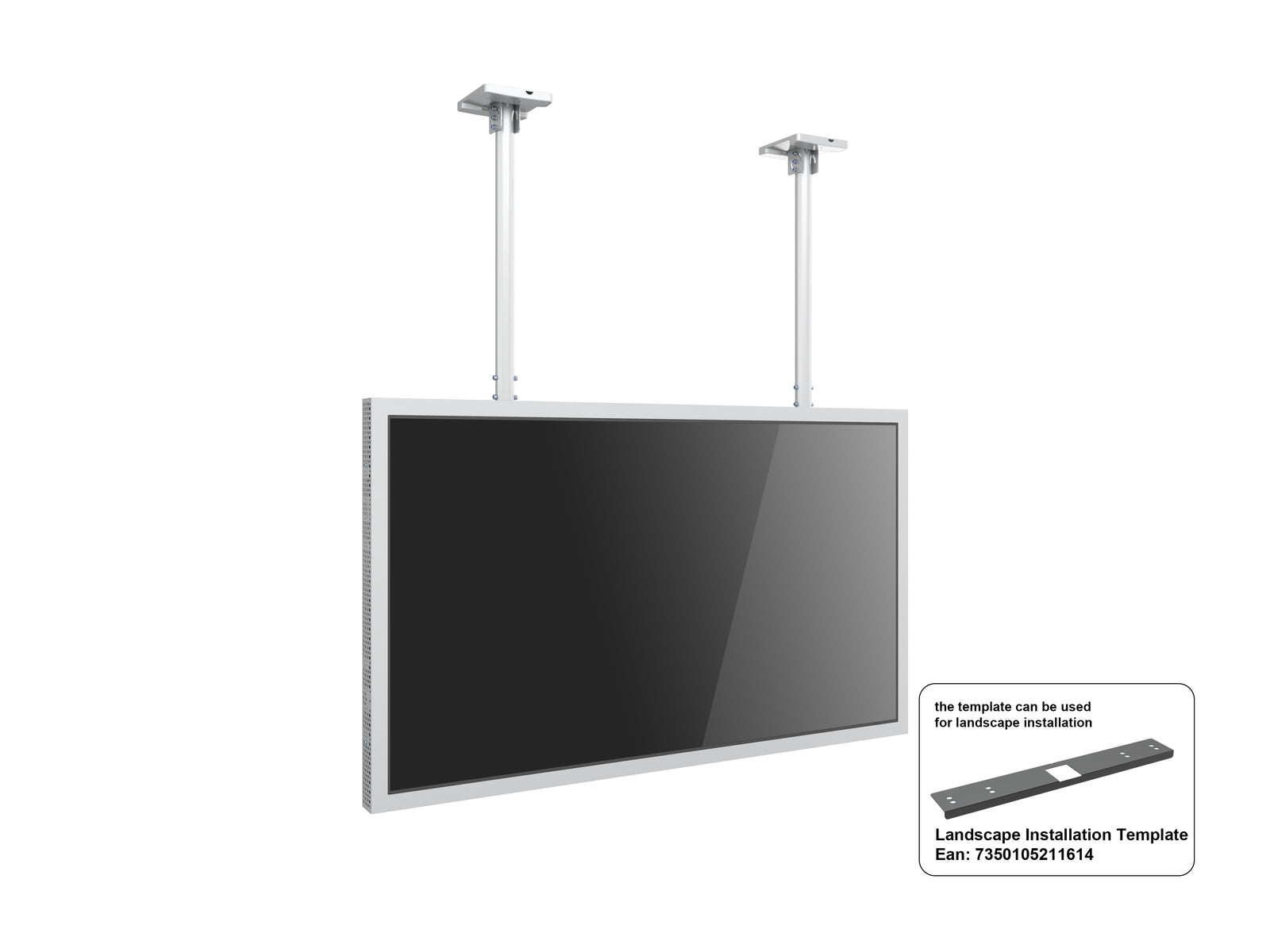 Multibrackets M Pro Series Enclosure 75" Ceiling Large White Signage Display Enclosures Multibrackets