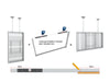 Multibrackets M Pro Series Enclosure 75" Ceiling Large White Signage Display Enclosures Multibrackets