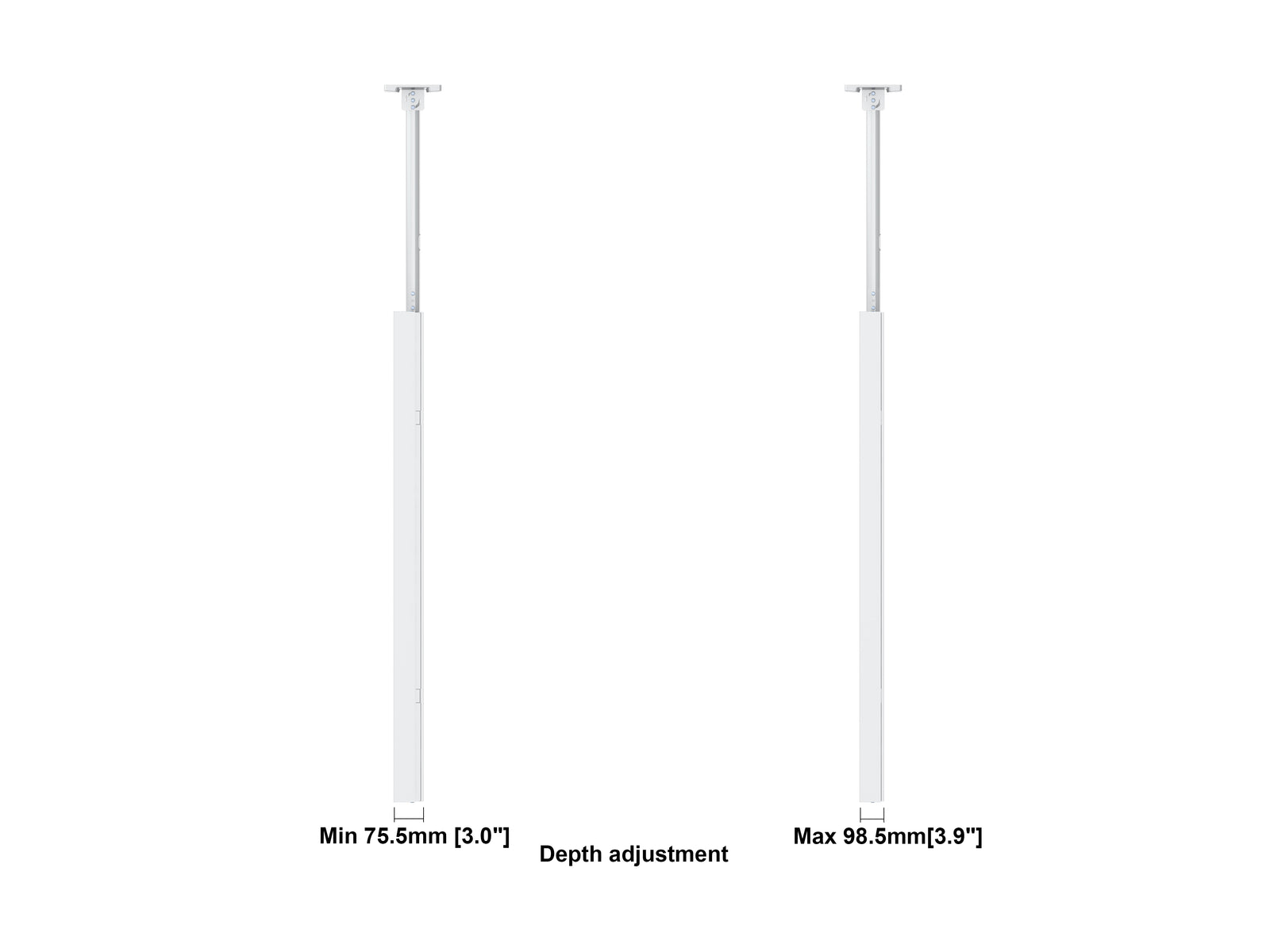 Multibrackets M Pro Series Enclosure 75" Ceiling Large White Signage Display Enclosures Multibrackets