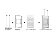 Multibrackets M Pro Series Enclosure 75" Ceiling Large White Signage Display Enclosures Multibrackets
