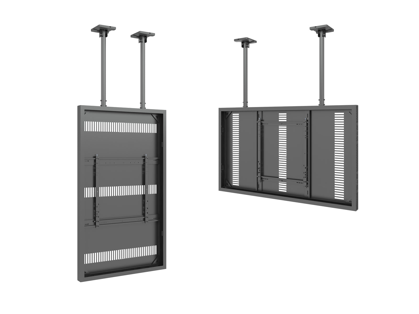 Multibrackets M Pro Series Enclosure 75" Ceiling Large Black Signage Display Enclosures Multibrackets
