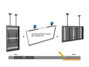 Multibrackets M Pro Series Enclosure 75" Ceiling Large Black Signage Display Enclosures Multibrackets