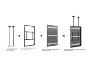 Multibrackets M Pro Series Enclosure 75" Ceiling Large Black Signage Display Enclosures Multibrackets