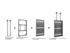 Multibrackets M Pro Series Enclosure 75" Ceiling Large Black Signage Display Enclosures Multibrackets