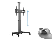 Multibrackets M Motorized Public Floorstand Single Pillar | For 32" - 75" Screens Motorised Trolley Multibrackets