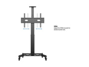 Multibrackets M Motorized Public Floorstand Single Pillar | For 32" - 75" Screens Motorised Trolley Multibrackets