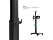 Multibrackets M Motorized Public Floorstand Single Pillar | For 32" - 75" Screens Motorised Trolley Multibrackets