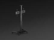 Multibrackets M Motorized Public Floorstand Single Pillar | For 32" - 75" Screens Motorised Trolley Multibrackets