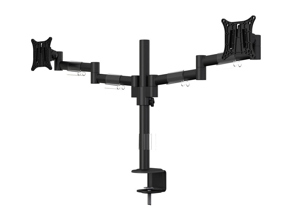 Multibrackets M VESA Deskmount Officeline Dual Black | For 15" - 30" Screens Monitor Arm Desk Mount Multibrackets