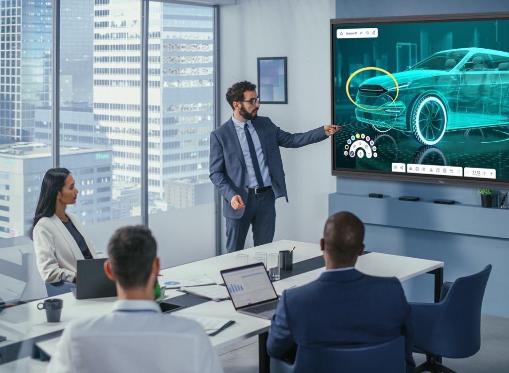 Optoma 5863RK 86" 4K Ultra HD Interactive Flat Panel Display Interactive Touchscreen Display Optoma