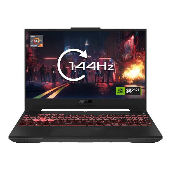 ASUS TUF Gaming A15 FA507NV-LP023W Notebook 7735HS 39.6 cm (15.6") Full HD AMD Ryzen™ 7 16 GB DDR5-SDRAM 512 GB SSD NVIDIA GeForce RTX 4060 Wi-Fi 6 (802.11ax) Windows 11 Home Black, Grey