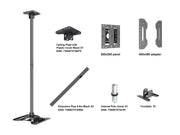 Multibrackets Display Ceiling Mount Pro Face Down - 200/300/400 Ceiling Mount Bracket Multibrackets