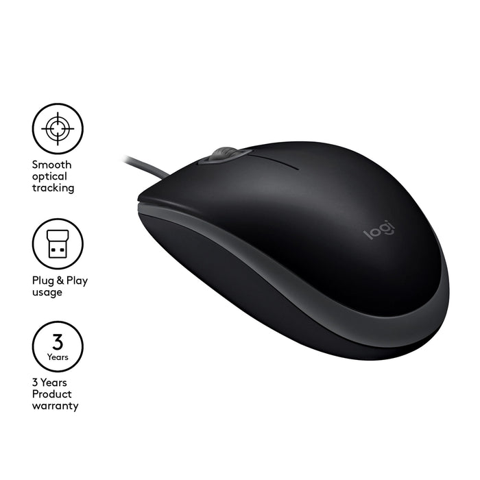 Logitech Mice B110 Wired Mouse | 910-005508 Keyboard & Mouse Logitech