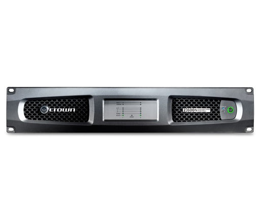 CROWN DCi 2|600N Two-channel, 600W @ 4Ω Power Amplifier with BLU link, 70V/100V / EN 54-16 Compliant for Life Safety Applications Audio Amplifier Crown