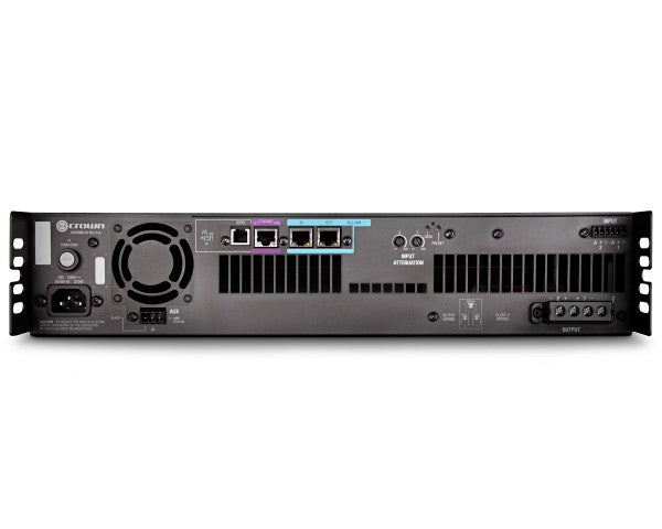 CROWN DCi 2|600N Two-channel, 600W @ 4Ω Power Amplifier with BLU link, 70V/100V / EN 54-16 Compliant for Life Safety Applications Audio Amplifier Crown