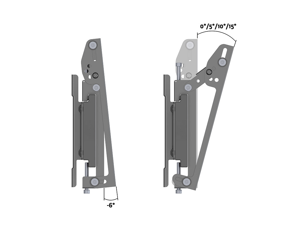 Multibrackets MBW4U Tilt 27" - 32" Pro Series Menu Board Wall Bracket For 4 Screen Wall Mount Bracket Multibrackets