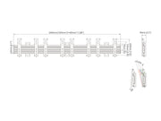 Multibrackets MBW4U Tilt 27" - 32" Pro Series Menu Board Wall Bracket For 4 Screen Wall Mount Bracket Multibrackets