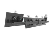Multibrackets MBW5U Tilt 27" - 32" Pro Series Menu Board Wall Bracket For 5 Screens Wall Mount Bracket Multibrackets