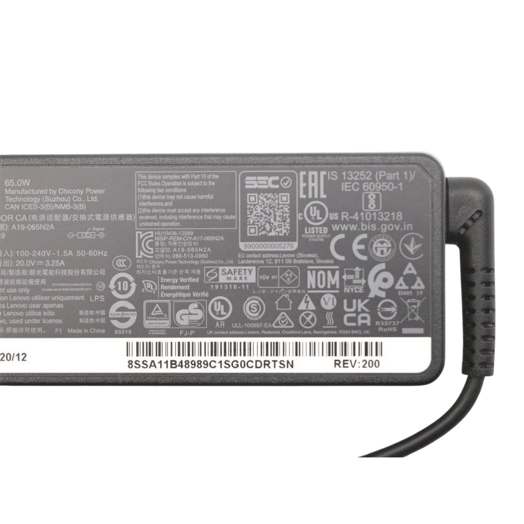 Lenovo 65W AC Adapter With Slim Tip Connector | 5A10V03250 Adapter / Converter Lenovo