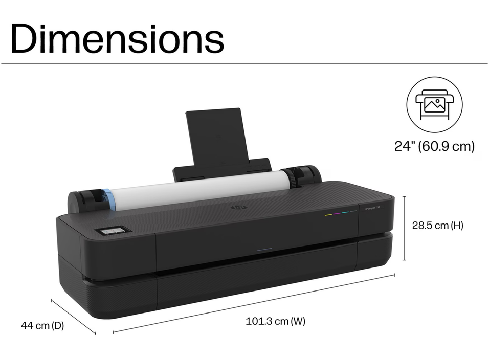 HP DesignJet T230 24" / A1 Large Format Plotter Printer | 5HB07D#B19 Large Format Printer HP
