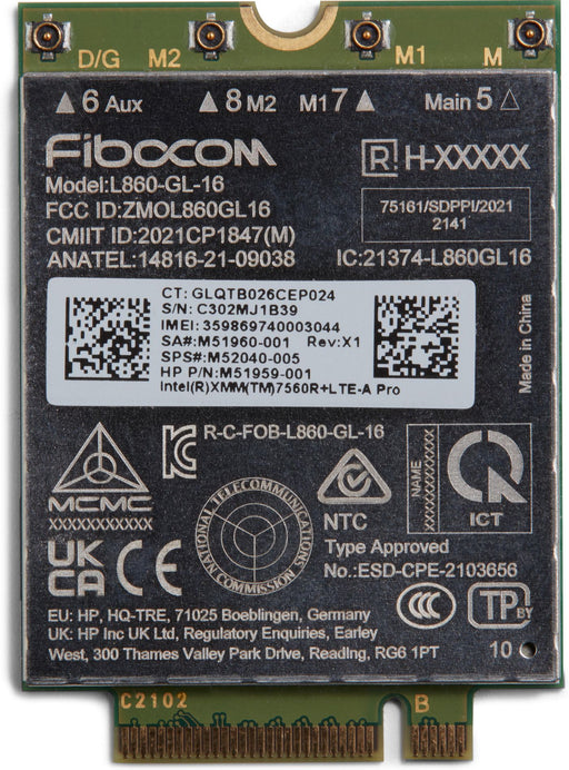 HP XMM 7560 R+ LTE-Advanced Pro WWAN Module | 5R8X8AA#ABB Network Card HP