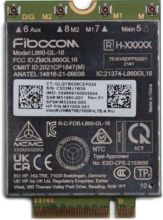 HP XMM 7560 R+ LTE-Advanced Pro WWAN Module | 5R8X8AA#ABB Network Card HP