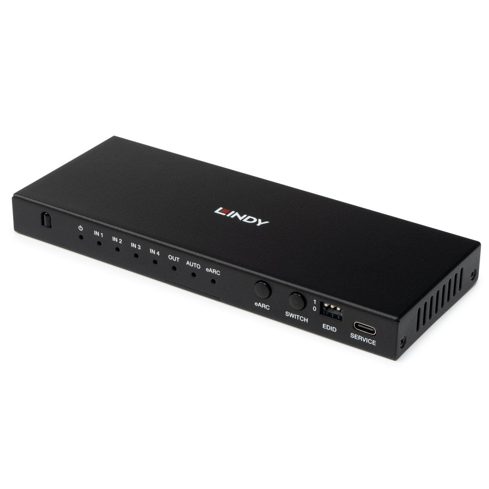 Lindy 4 Port HDMI 8K60 Switch with eARC | 38386 Switches Lindy