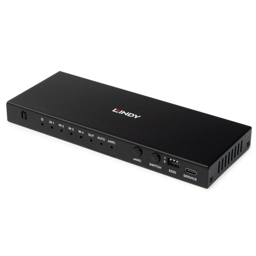 Lindy 4 Port HDMI 8K60 Switch with eARC | 38386 KVM Switches Lindy