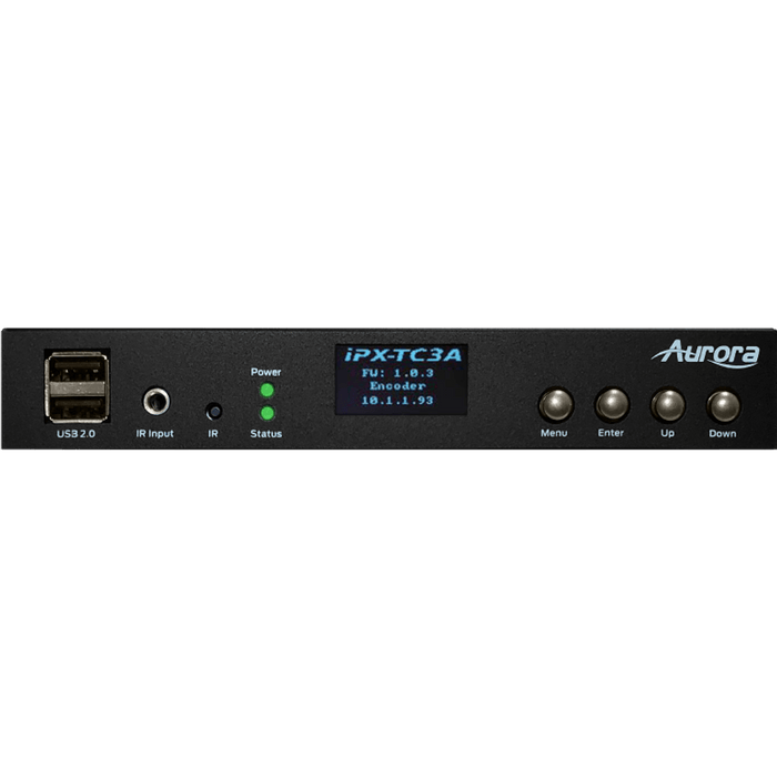Aurora IPX-TC3A-DF-Pro 3rd Gen 4K 10Gbps AV-over-IP Transceiver Box Network Transceiver Aurora
