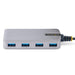StarTech 5G4AB-USB-A-HUB 4-Port USB Hub - USB 3.0 5Gbps, Bus Powered, USB-A to 4x USB-A Hub w/ Optional Auxiliary Power Input