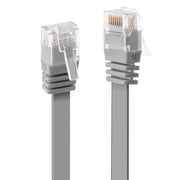 Lindy 5m Cat.6 U/UTP Flat Network Cable, Grey | 47494 LAN / Ethernet Cable Lindy