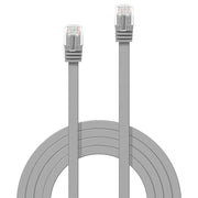 Lindy 5m Cat.6 U/UTP Flat Network Cable, Grey | 47494 LAN / Ethernet Cable Lindy