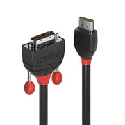 Lindy 5m HDMI to DVI Cable, Black Line | 36274 HDMI Cable Lindy