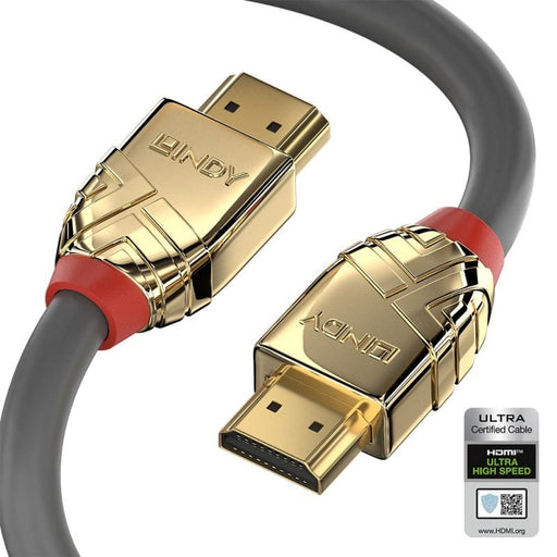 Lindy 5m Ultra High Speed HDMI Cable, Gold Line | 37604