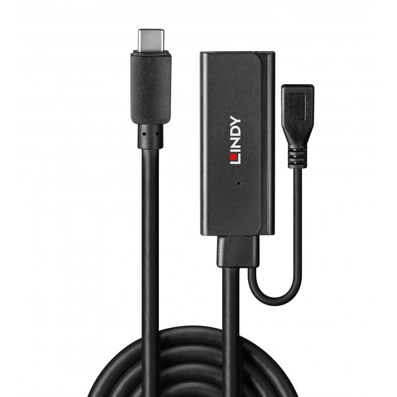 Lindy 5m USB 3.2 Gen 1 C/A Active Extension | 43344 USB Hub & Docking Station Lindy