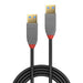 Lindy 5m USB 3.2 Type A Cable, 5Gbps, Anthra Line | 36754 USB Cable Lindy