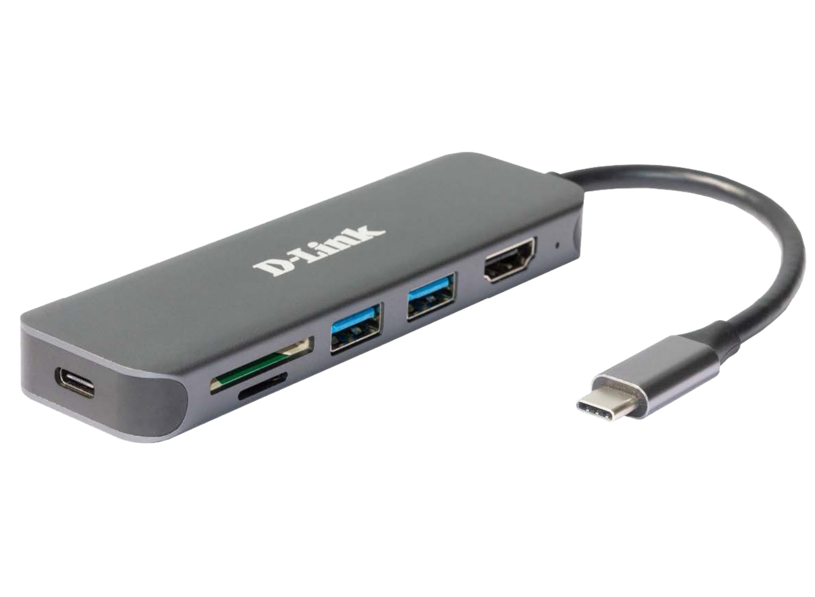 D-Link DUB-2327 6-in-1 USB-C Hub with HDMI/Card Reader/Power Delivery Laptop Docks & Port Replicators D-Link