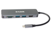 D-Link DUB-2327 6-in-1 USB-C Hub with HDMI/Card Reader/Power Delivery Laptop Docks & Port Replicators D-Link