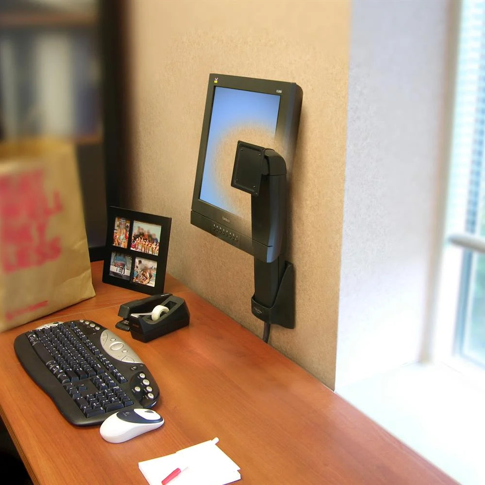 Ergotron 60-577-195 Neo-Flex Wall Mount Lift | VESA 100x100mm Wall Mount Bracket Ergotron