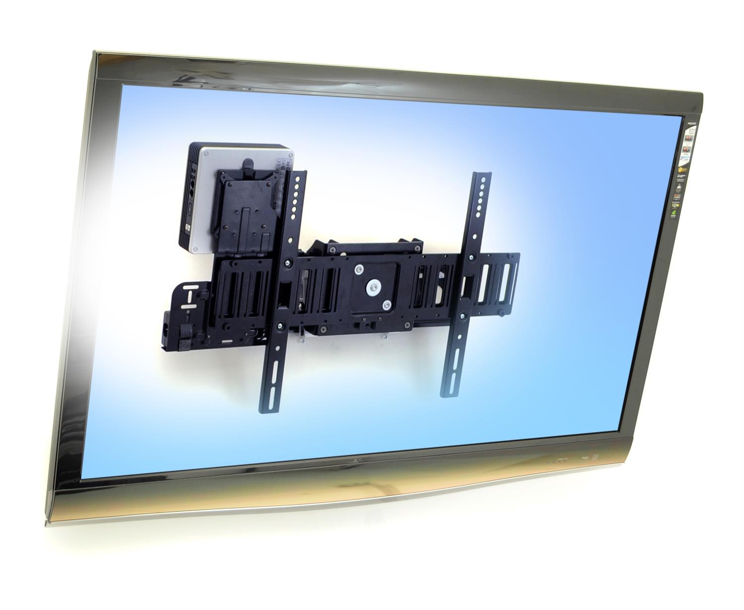 Ergotron SIM90 Signage Integration Wall Mount Black - 60-600-009 Wall Mount Bracket Ergotron