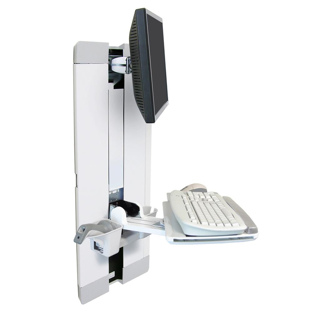 Ergotron StyleView® Vertical Lift Patient Room White | 60-609-216 Wall Mount Bracket Ergotron
