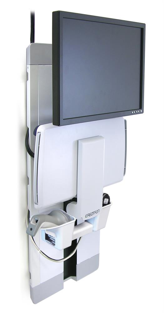 Ergotron StyleView® Vertical Lift Patient Room White | 60-609-216 Wall Mount Bracket Ergotron