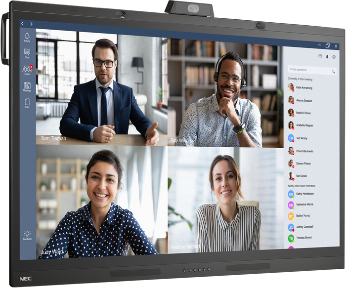 NEC MultiSync® WD551 | 60005140 55" LCD Windows Collaboration Display Interactive Touchscreen Display NEC