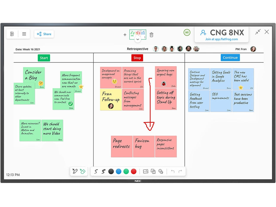 NEC MultiSync® M551 IGB 60005425 55" InGlass™ Touch Display