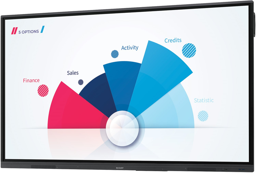Sharp PN-L652B/60005557 65” 4K UHD Smart Interactive Touchscreen Displ ...