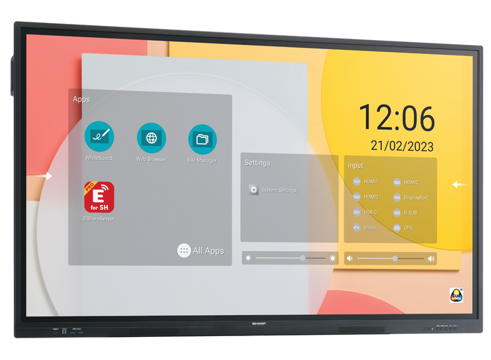 Sharp PN-LC862 86" 4K Ultra HD LCD Infrared Touch Display Interactive Touchscreen Display Sharp