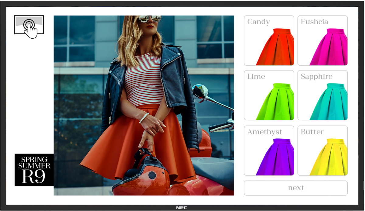 NEC MultiSync® ME501 IR-2 | 60005961 50" LCD Infrared Touch Display Interactive Touchscreen Display NEC