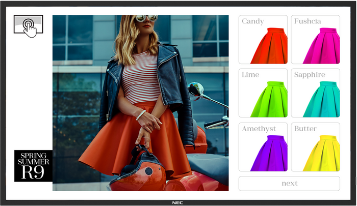 NEC MultiSync® ME501 IR-2 | 60005961 50" LCD Infrared Touch Display Interactive Touchscreen Display NEC